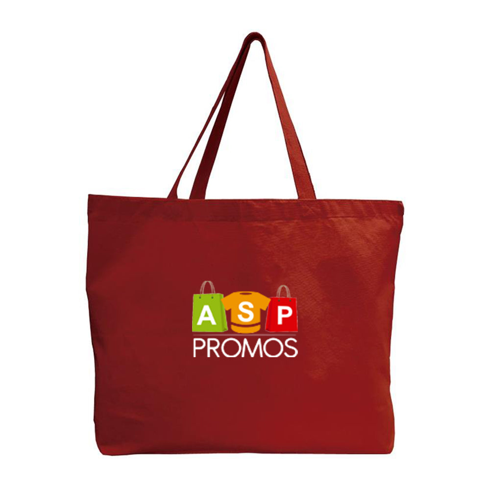 Q-Tees Canvas Jumbo Tote Bag