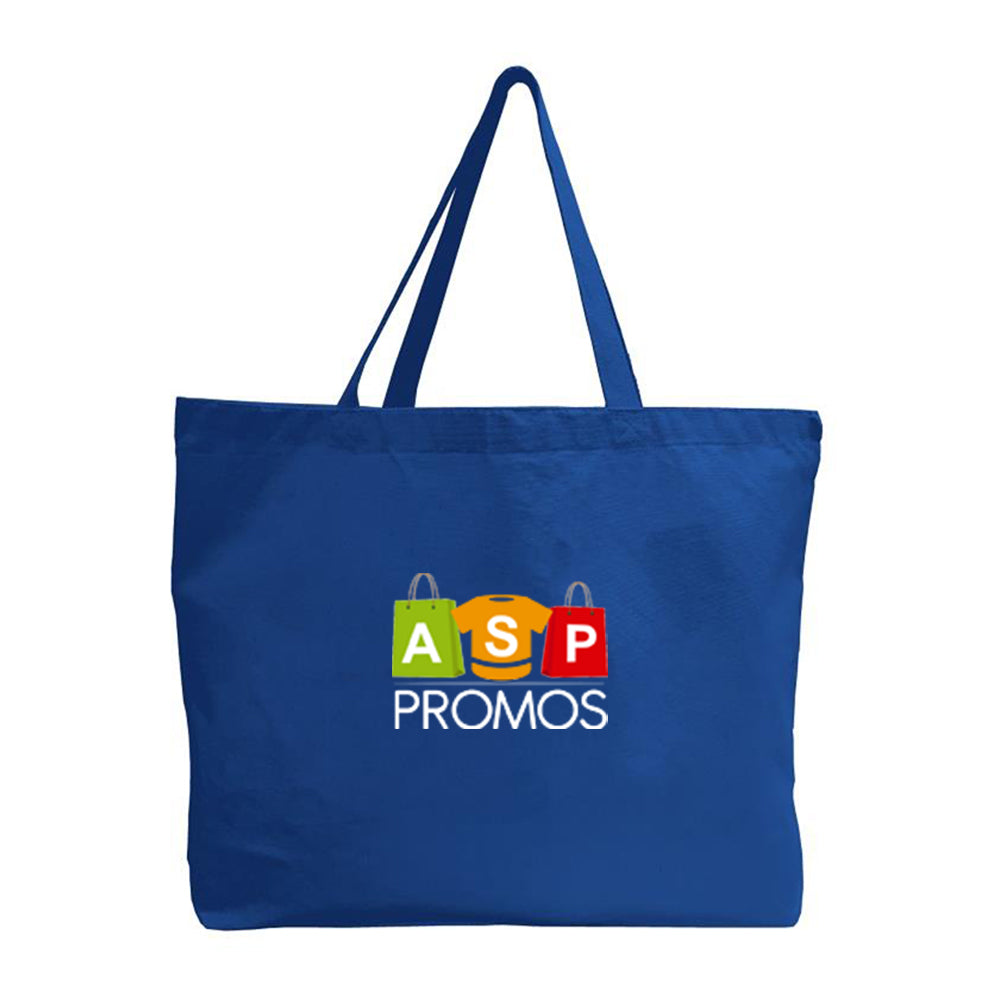 Q-Tees Canvas Jumbo Tote Bag