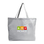 Q-Tees Canvas Jumbo Tote Bag