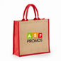 All Natural jute grocery tote with rope handles